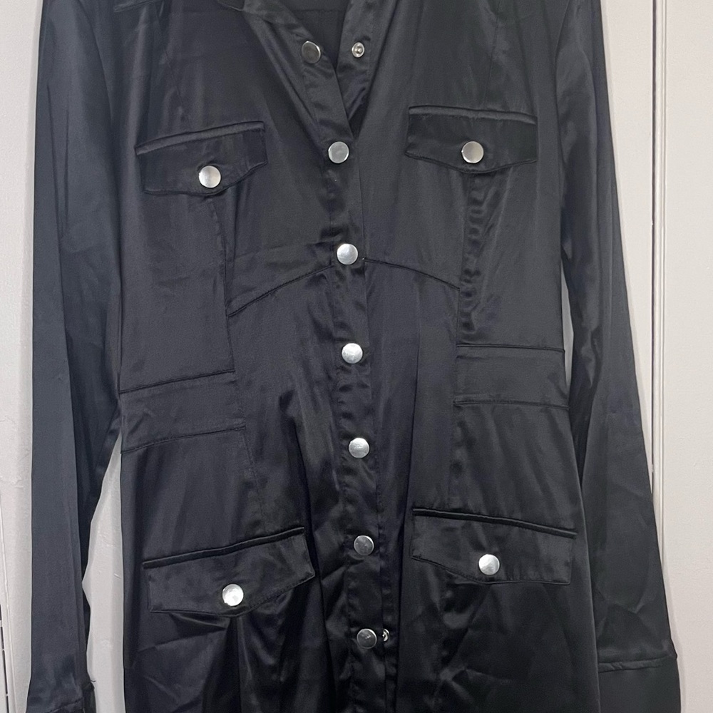 Chic Black Button-Up Shirt
